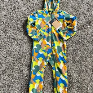 North Face Lightweight fleece Colorful InfantToddler One Piece NWT 18-24 months